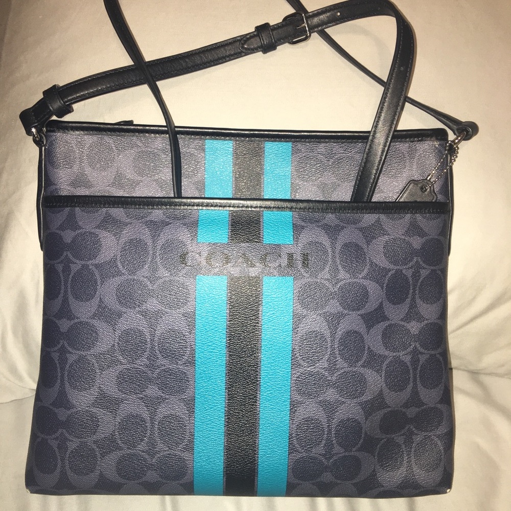 Leather Coach crossbody